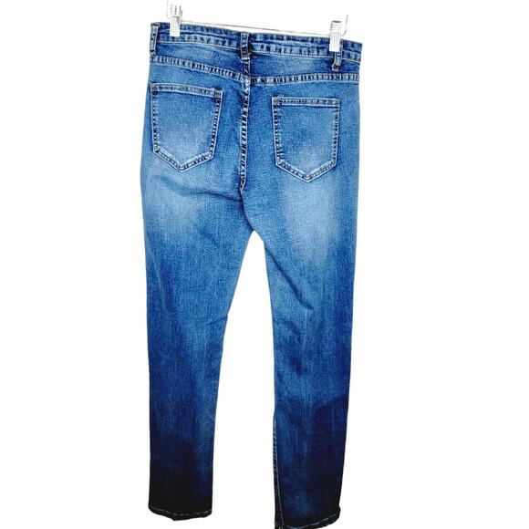 Misslook 951933 High Rise Destroyed Distressed Skinny Jeans - Size M - Picture 3 of 5